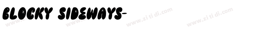 Blocky Sideways字体转换